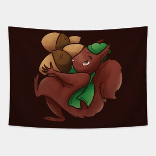 Fall Squirrel Tapestry