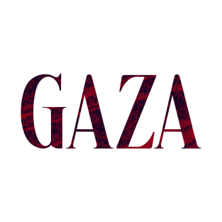 Gaza - Simple Typography Style T-Shirt