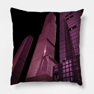 Manhattan Skyscrapers Skyline New York City Pillow