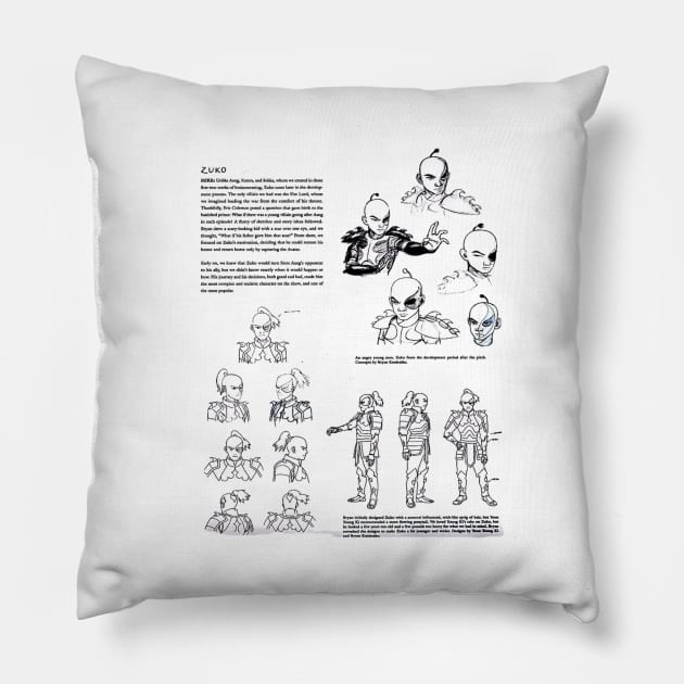 Avatar the last airbender Fire lord zuko animation Pillow by My_Tight_Pants