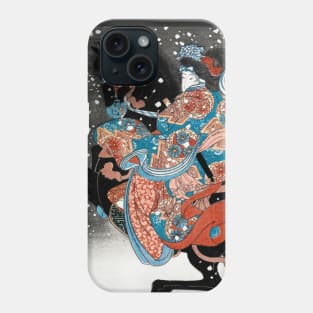 Vintage Japanese woodcut prints Phone Case