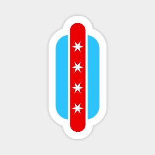 Chicago Flag Dog Magnet