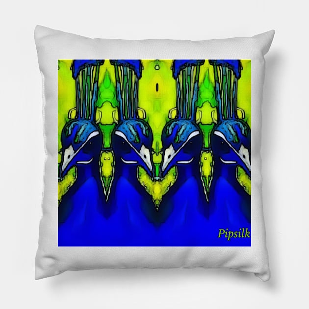 laurens peacock 2 Pillow by Pipsilk