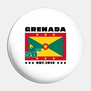 Grenada 50th Independence Day Grenadian Pride Grenada Flag Pin