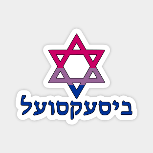 Bisexual (Yiddish w/ Mogen Dovid) Magnet