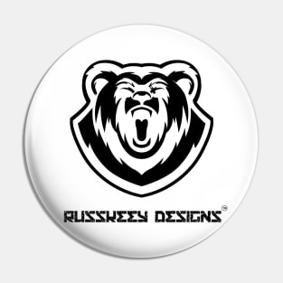 Russkeey Designs Logo (Black) Pin
