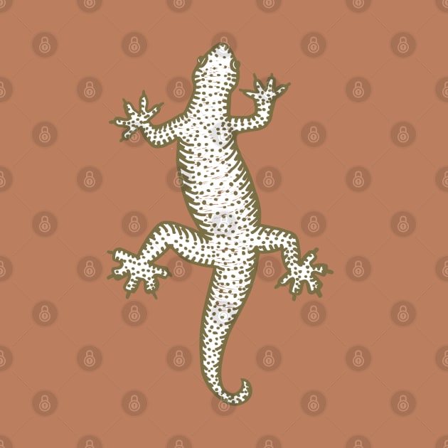 Rock Climbing Lizard by GeeTee