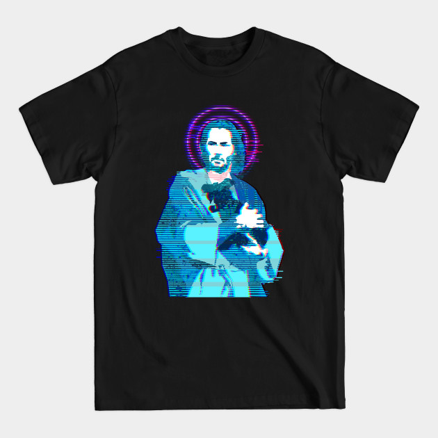 Discover Keanu Reeves (Glitch) - Keanu Reeves Jesus - T-Shirt