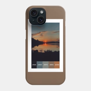 Autumn Sunset Color Palette [Rectangles] Phone Case