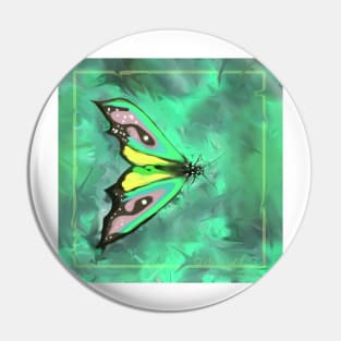 Butterfly green Pin