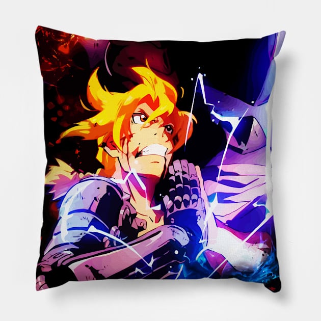 Neon Brothers Pillow by hustlart