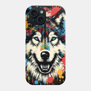 Splash Art Wolf Phone Case