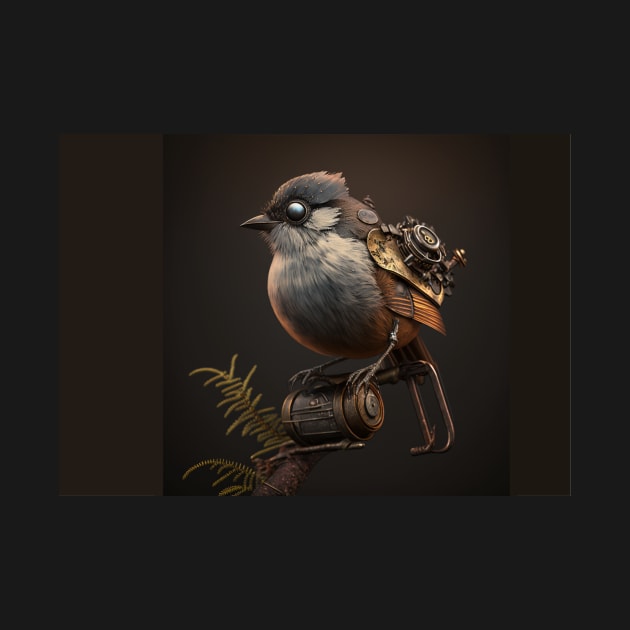 Steampunk tomtit by honeythief