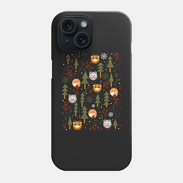 Forest Pattern Phone Case by panco