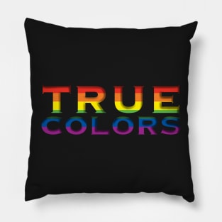 True Colors Rainbow Pride Flag Pillow