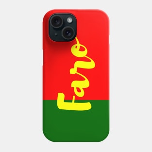 Faro City in Portuguese Flag Colors Phone Case