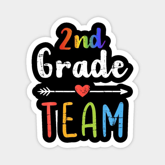 2Nd Grade Team Second Back To School Student Teacher Squad Magnet by Hot food