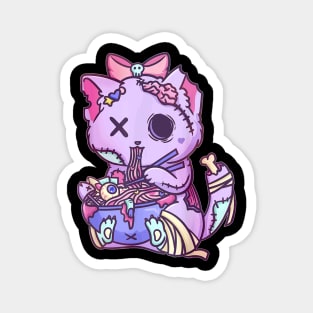 Cat Ra Bowl Pastel Goth Nu Goth Anime Otaku Japanese Magnet