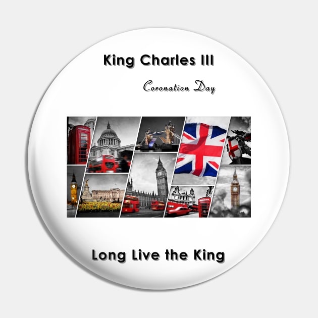 King’s coronation tshirt celebration London Pin by fantastic-designs