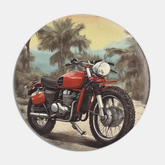 Vintage Cafe racer 50s vibe motorcycle Pin by Bikerkulture