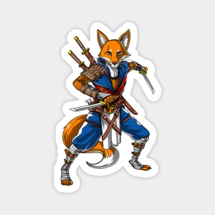 Fox Ninja Samurai Magnet