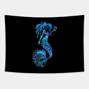 Yemaya Orisha Religion Yoruba Cute Mermaid Girl Tapestry