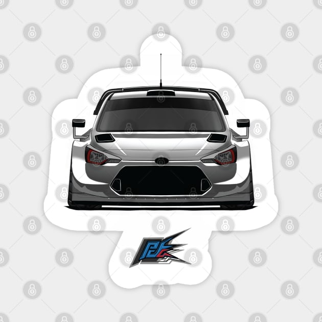 hyundai i20 wrc Magnet by naquash