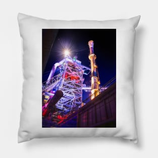 Industrial HDR photography - Steel Plant 1 Pillow