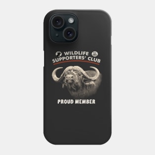 African Buffalo Bull Close-up for Wildlife Supporters Phone Case