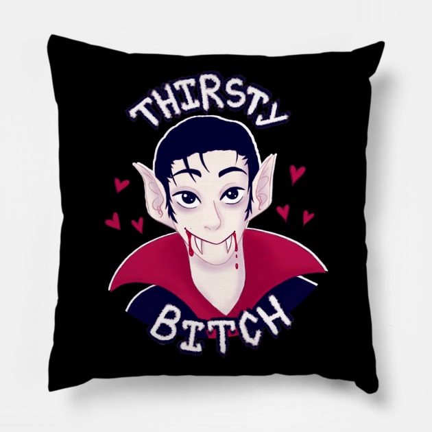 Thirsty Vampire Pillow by Todd's Hollow