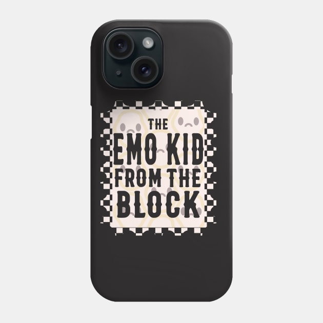 The Emo Kid From The Block Sad Face Phone Case by rachelaranha