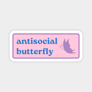 Antisocial Butterfly Introvert Magnet