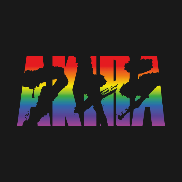 Akira Logo (rainbow effect) by GraphicGibbon