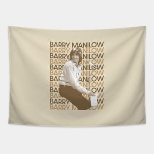 barry manilow -retro type Tapestry