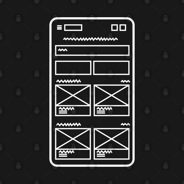 UX Designer Phone Wireframe by Live.Good