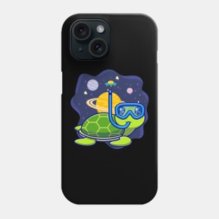 Space Turtle Funny Phone Case