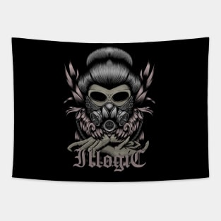 Geisha skull ILLOGIC Tapestry