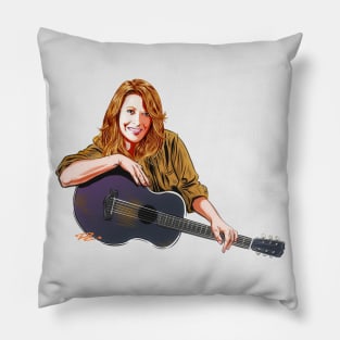 Patty Loveless - An illustration by Paul Cemmick Pillow