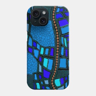 African Landscape From the Air - Blue Phone Case