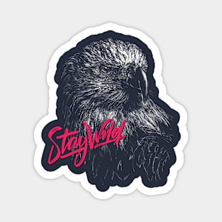 Eagle   |   Hand Drawn Illustration   |   With Lettering Magnet