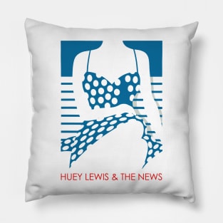 Huey Lewis & The News • Original Retro 80s Style Artwork Pillow