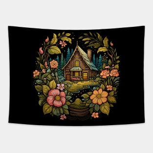 Aesthetic Cottagecore – Fairy Nature Cottage Vintage Tapestry