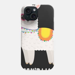 This Llama Doesn't Want Your Drama Funny Saying Humour Llama Phone Case