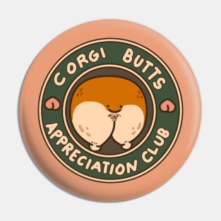 Corgi Butts Appreciation Club Pin