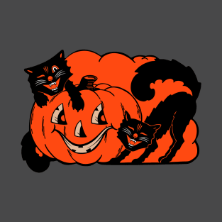 Two cats and a pumpkin T-Shirt