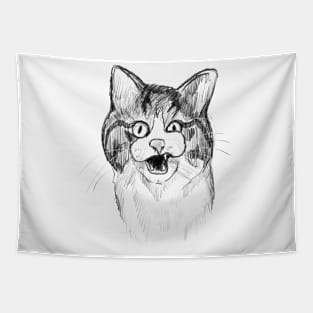 Face cat Tapestry