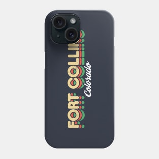 Retro Fort Collins Colorado Phone Case