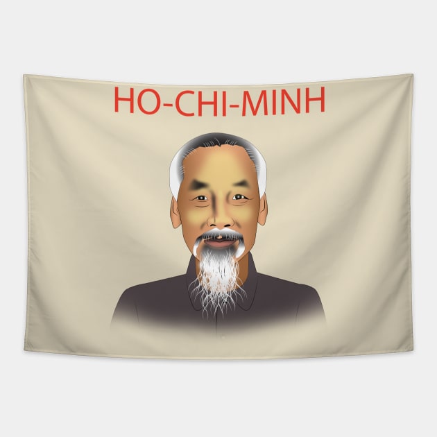 Ho chi Minh T shirts and more Tapestry by Elcaiman7