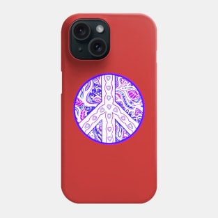 Circle of Peace Tangle with Colours Var 3 Phone Case