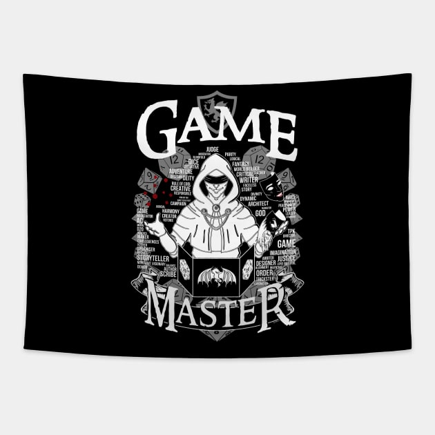 Game Master - White Tapestry by Milmino